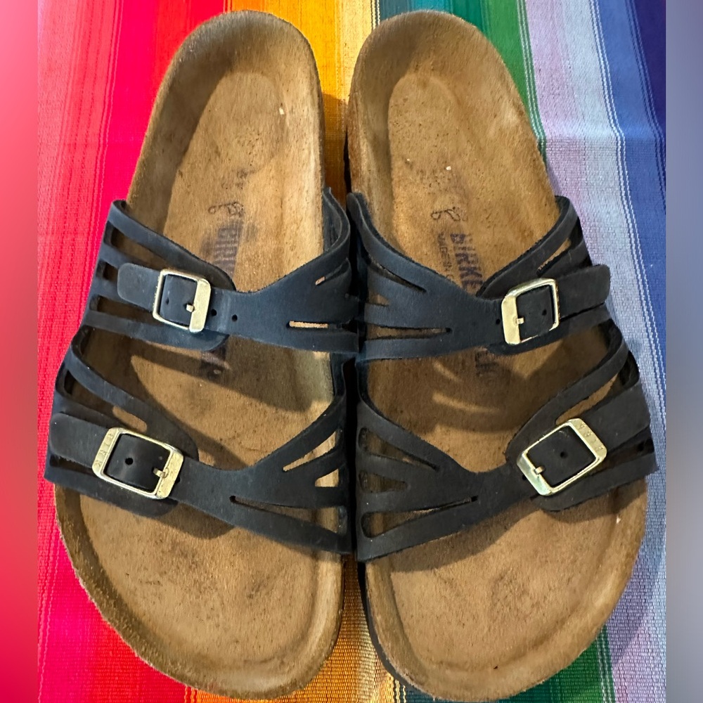 Black Birkenstocks size 9